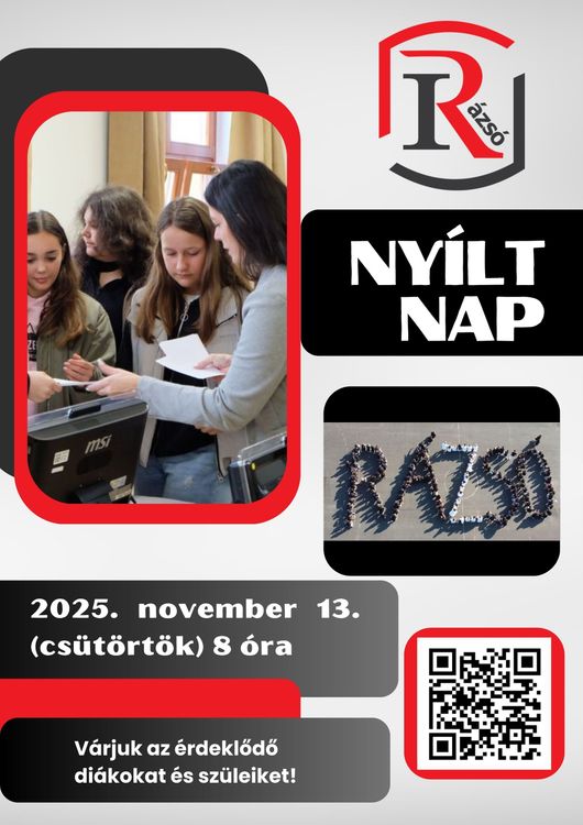 Nyílt nap iskolánkban - tervezett képzéseink