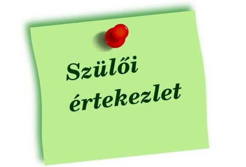 Szülői értekezletek