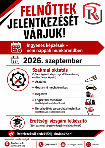 Szeptemberi képzéskínálat I.